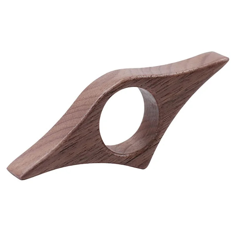 Solid Wood Thumb Book Support Book Page Holder Reading Finger Ring Page Clamp Convenient Bookmark School Office Supplies